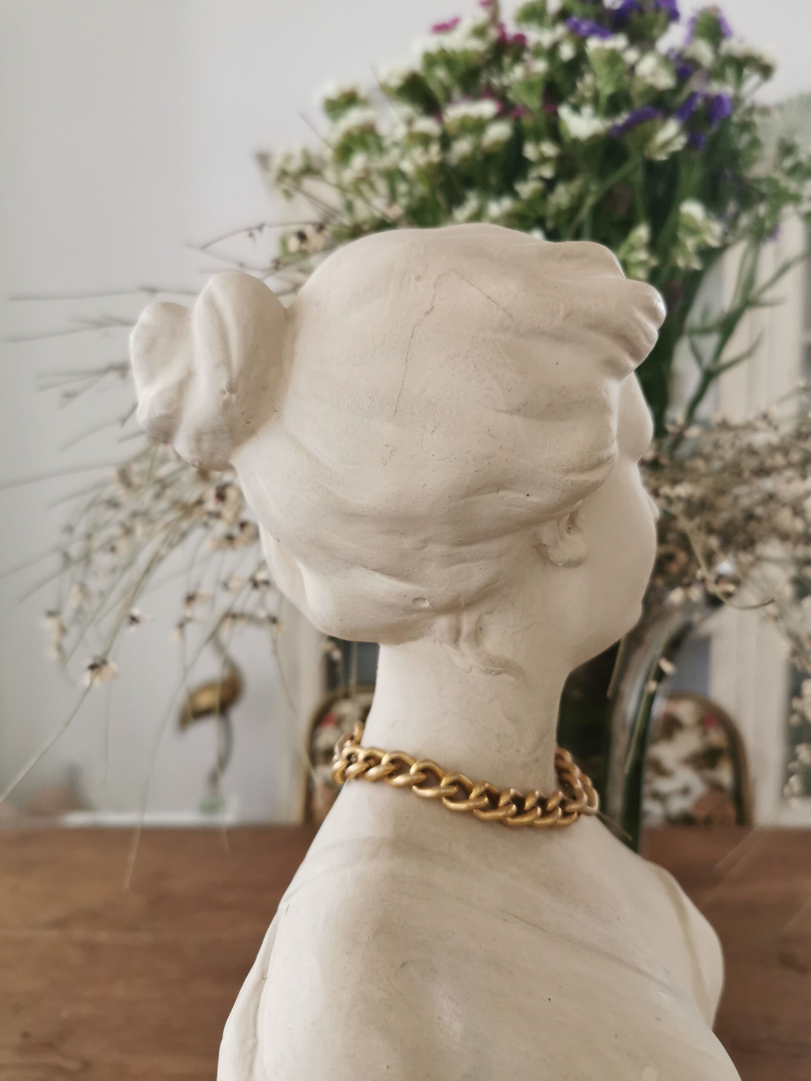 Plaster bust