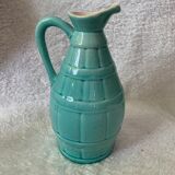 Turquoise blue ceramic jug