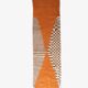 Contemporary Orange Runner Rug - 351 x 97 cm