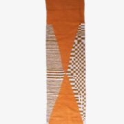 Tapis Couloir Orange Contemporain - 351 x 97 cm