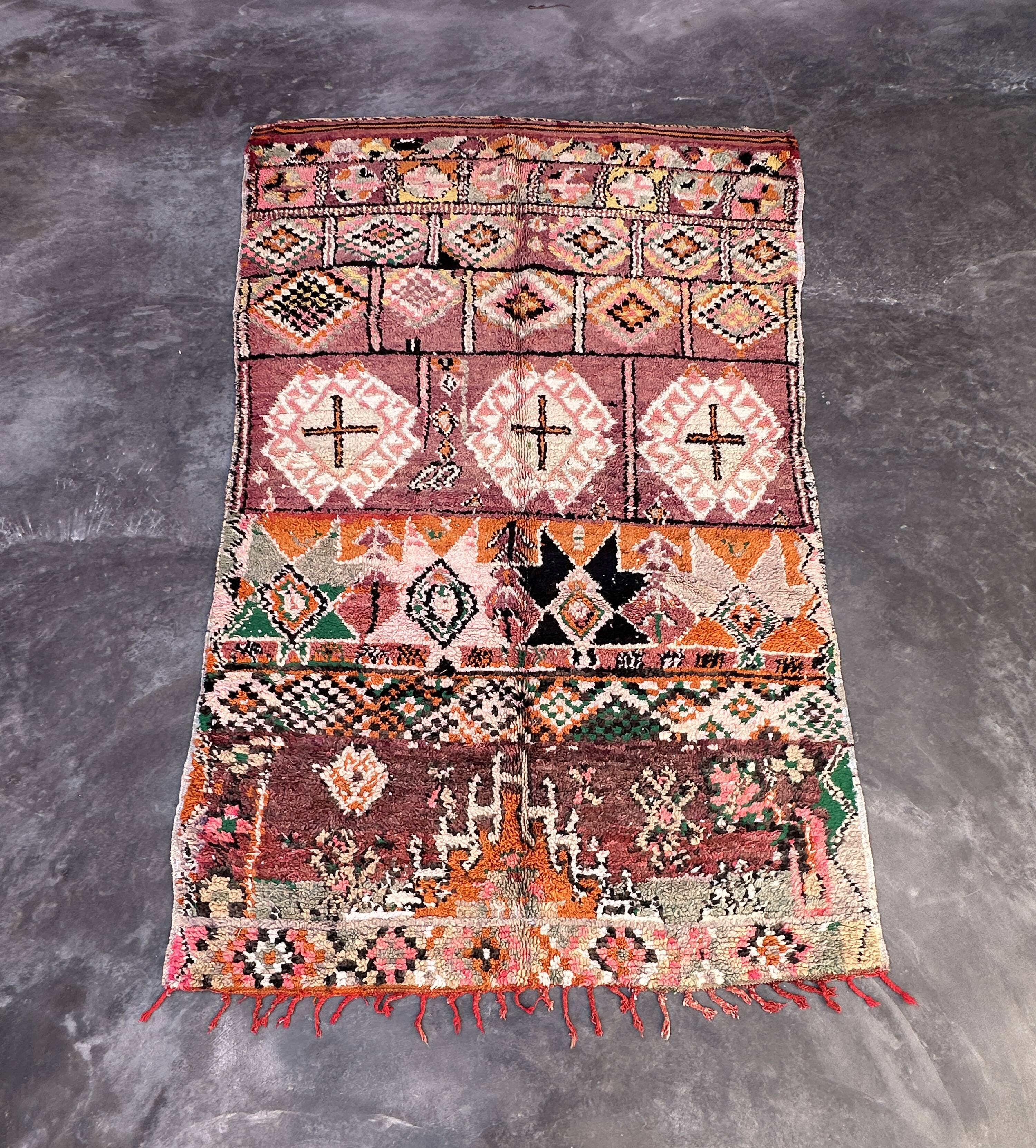 Colorful Boujad Moroccan rug - 175 x 280 cm