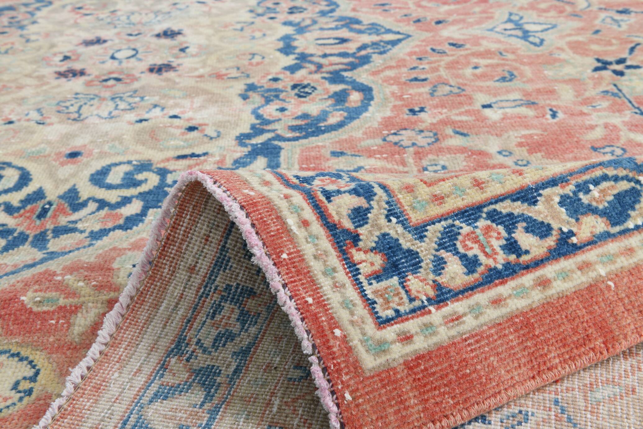 Classic Red & Blue Oversize Vintage Rug, 310x404Cm