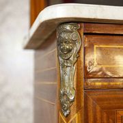 French Mahogany Buffet with Mirror, Late 19th Century
