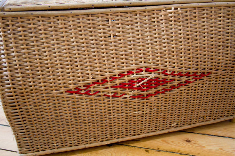 Rattan toy box
