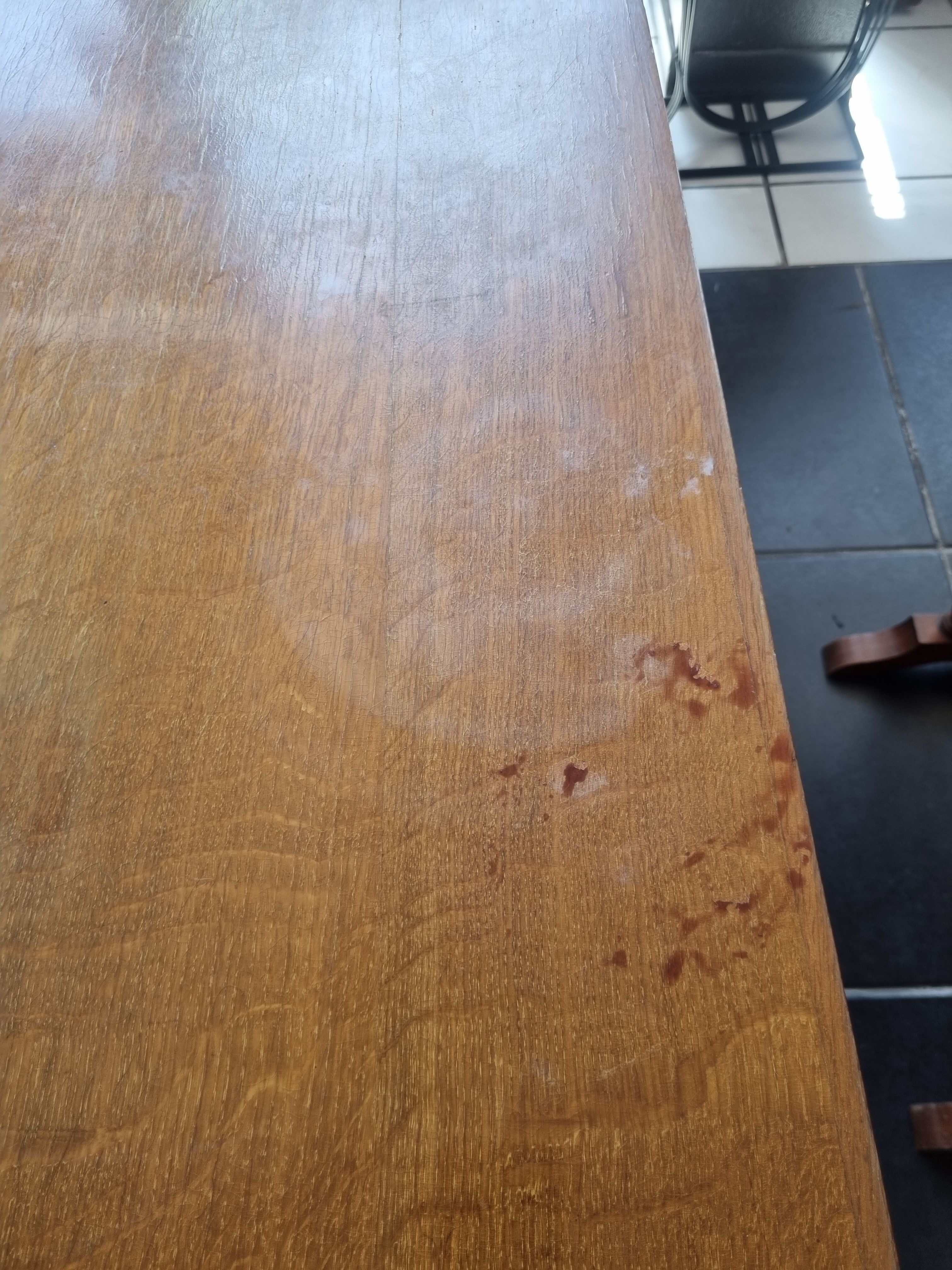 Old folding table