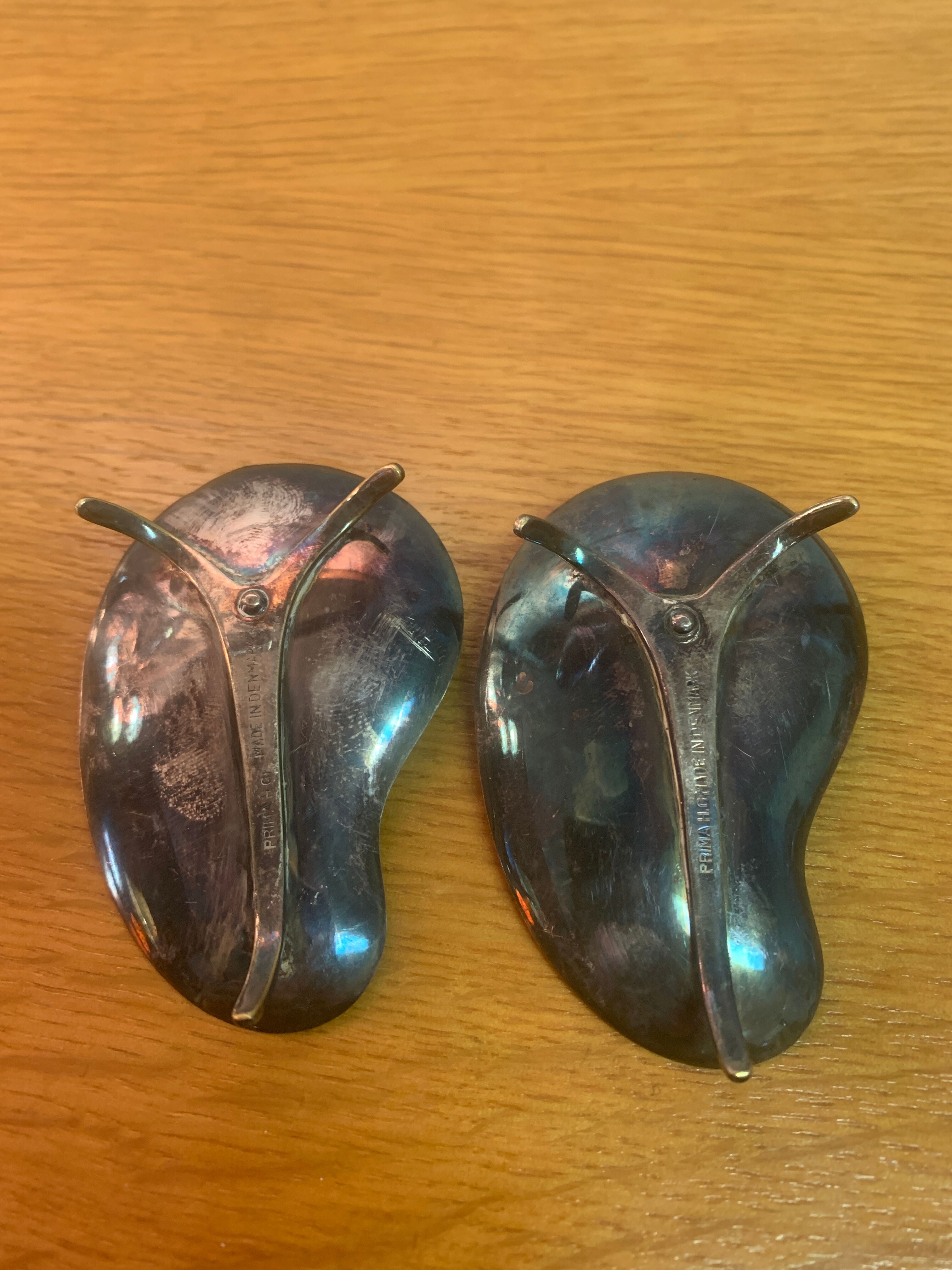Pair of Danish candle holders 60s