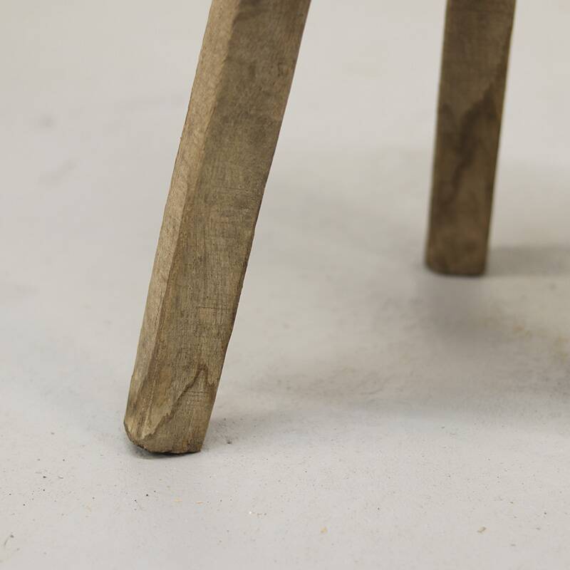 Old Antique Wabi Sabi Primitive pine stool