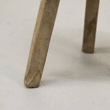 Old Antique Wabi Sabi Primitive pine stool