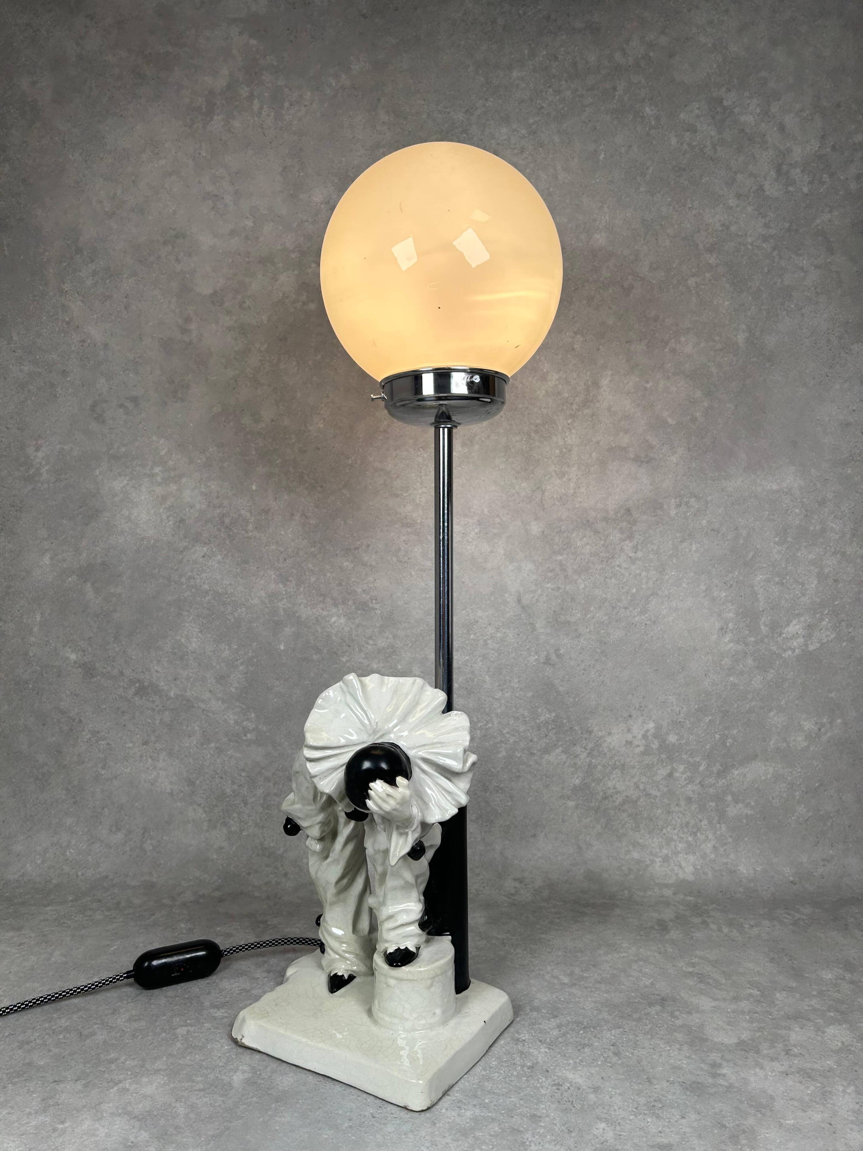 Art Deco table lamp by Emanuel Kodet Julián for Bechyně