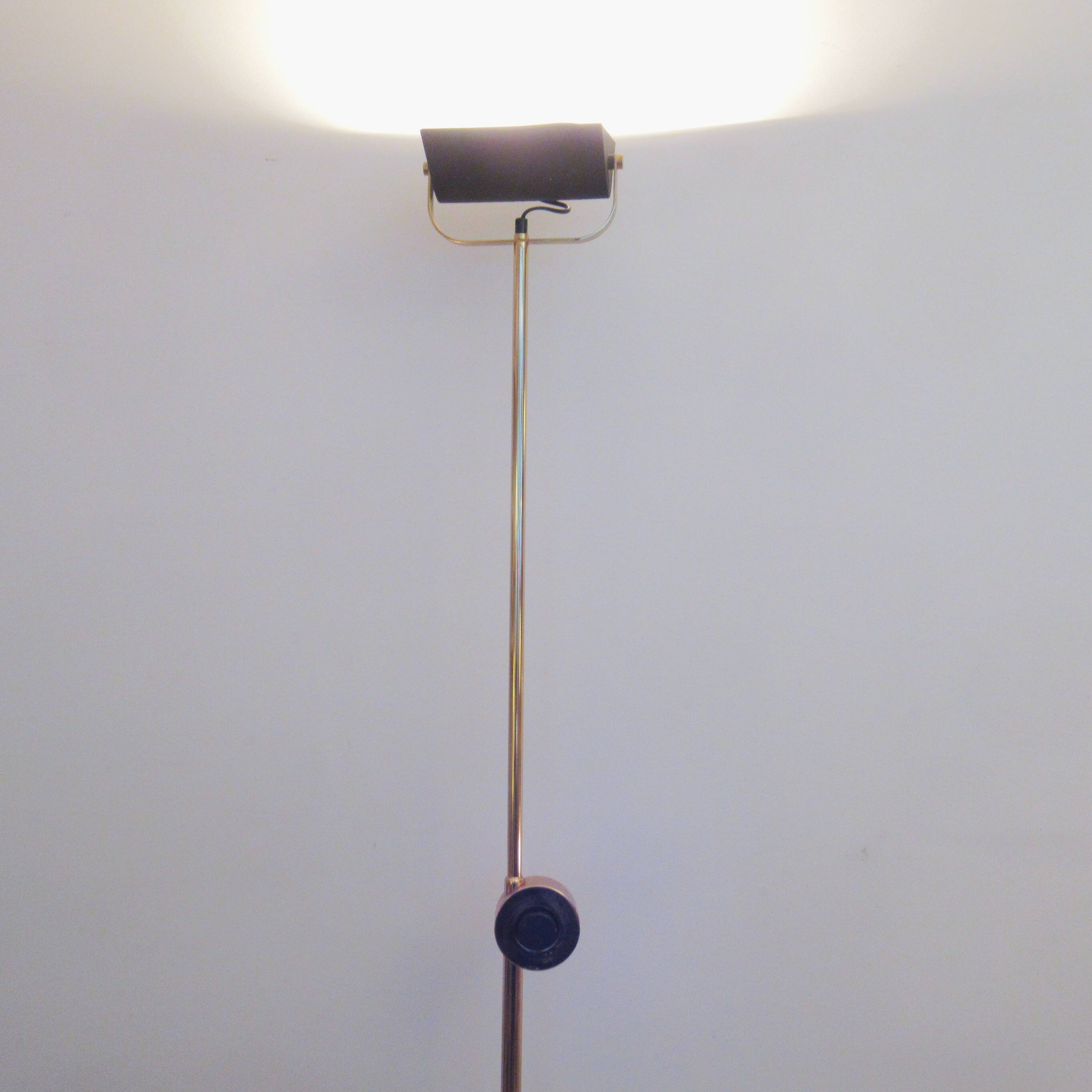 Brass floor lamp Fratelli Martini 1980s