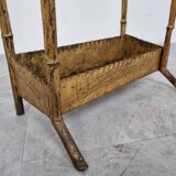 Porte-parapluie en faux bambou de style chinoiserie, années 1960