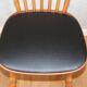 4 BAUMANN Tacoma chairs in black imitation leather and light beech