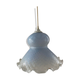 Suspension en verre bleu