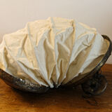 Lampion in natural cotton and metal