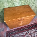 Commode rétro vintage en teck du milieu du siècle