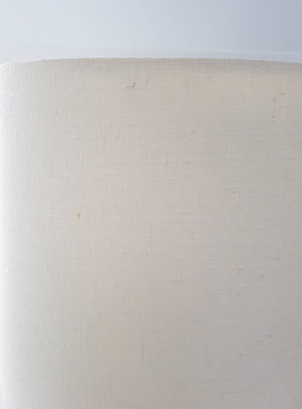 Chic living room lamp golden brass & faux leather 1970 adjustable height 70s 70'