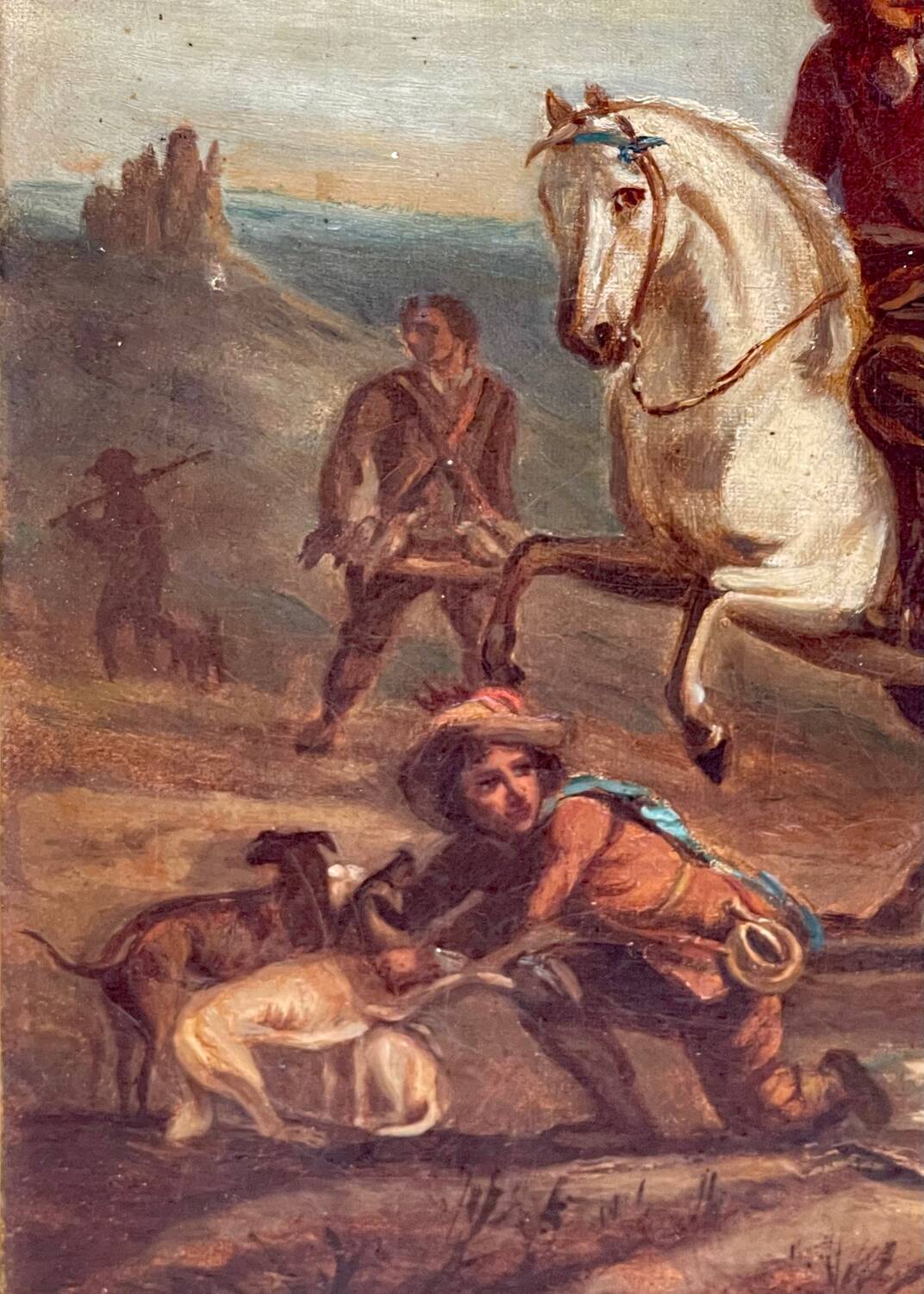 Attr. to Carel van Falens - Hunting scene, Flemish school