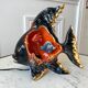 Fish lamp Vallauris vintage 70s