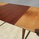Table scandinave 2 allonges teck "plateau dans son jus"