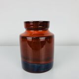 Orange ceramic vase by Frick Keramik, Switzerland, 1960s