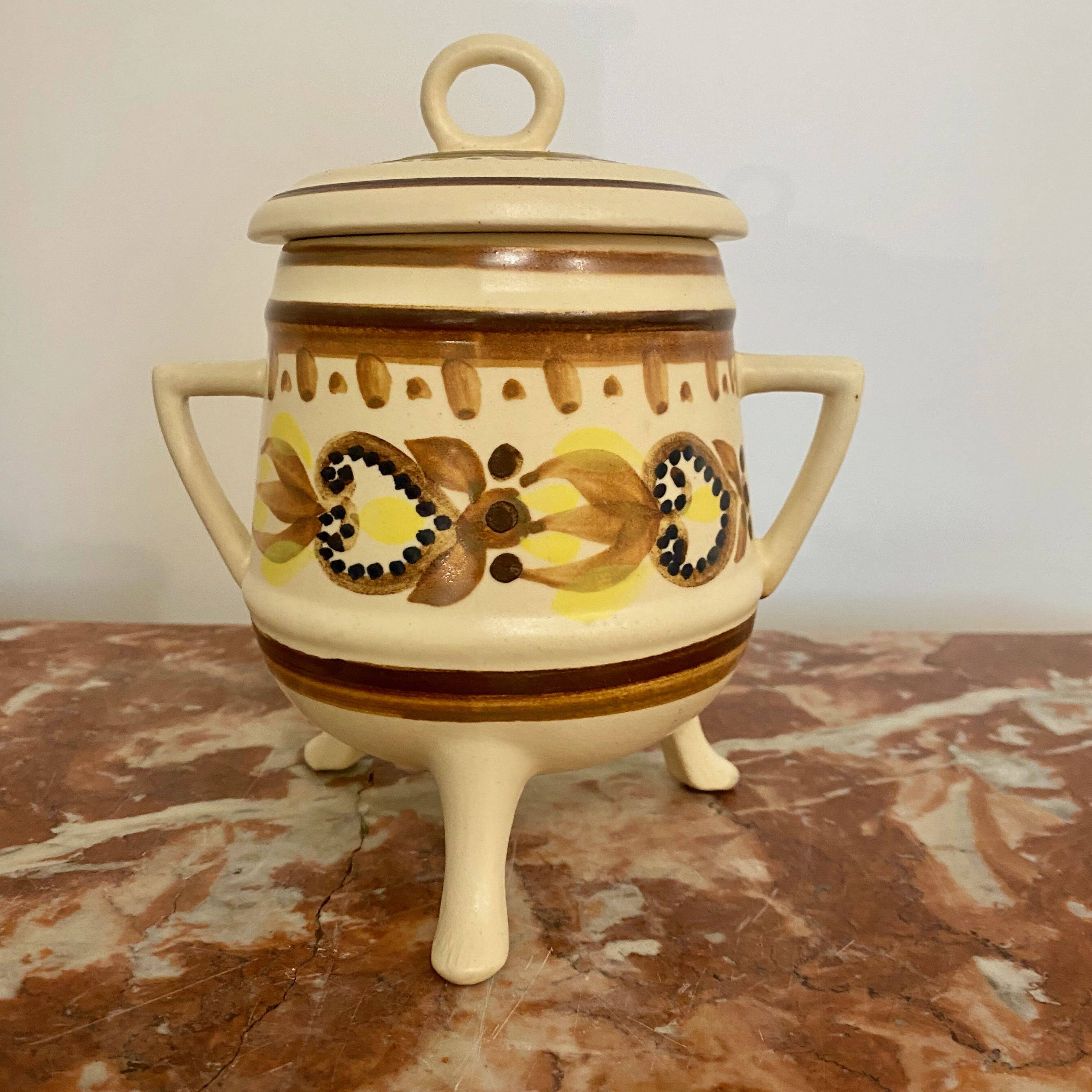 HB Quimper sugar bowl