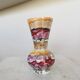 Vintage Handmade Ceramic Vase: 1970s Abstract Burgundy & Silver Glaze