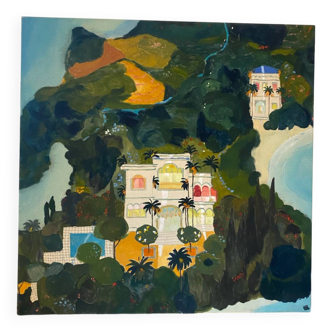 20th century villa landscape