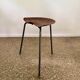 Rare tripod stool by Astor Glibstrup for Frederikssund Mobelfabrik, Denmark, 1950s