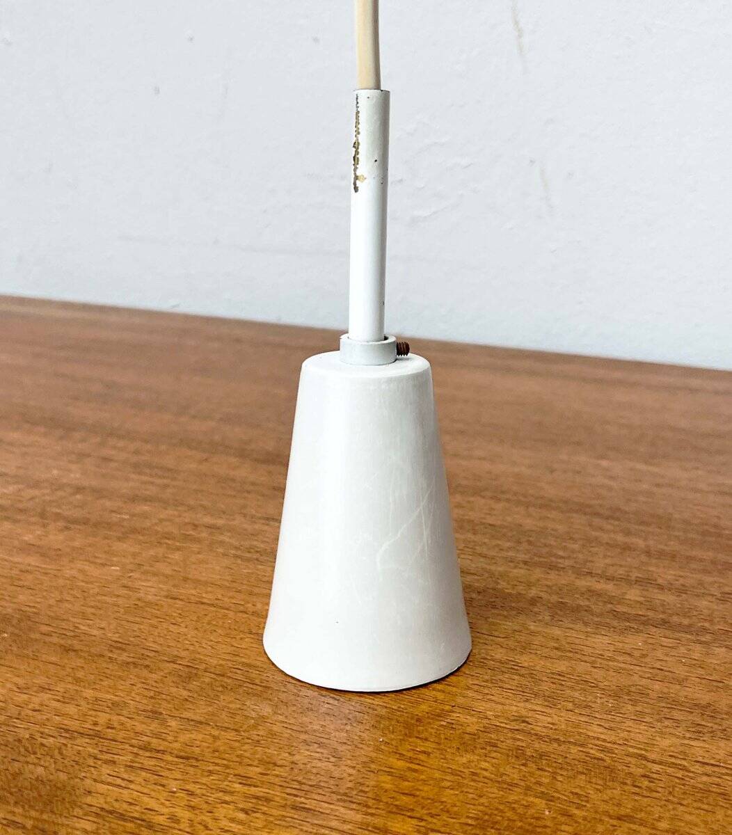 Mid-century minimalist Dutch suspensions attributed to Louis Kalff for Philips, 1950s, set of 4.