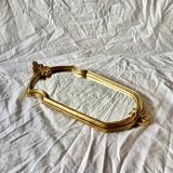 Vintage gold resin wall mirror