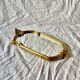 Vintage gold resin wall mirror