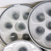 6 oyster plates Moulin des Loups and Orchies 210371