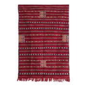 Tapis marocain kilim rouge 140x230 cm