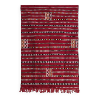Moroccan kilim rug red 140x230 cm