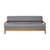 Sofa bed grey compass feet, 1960