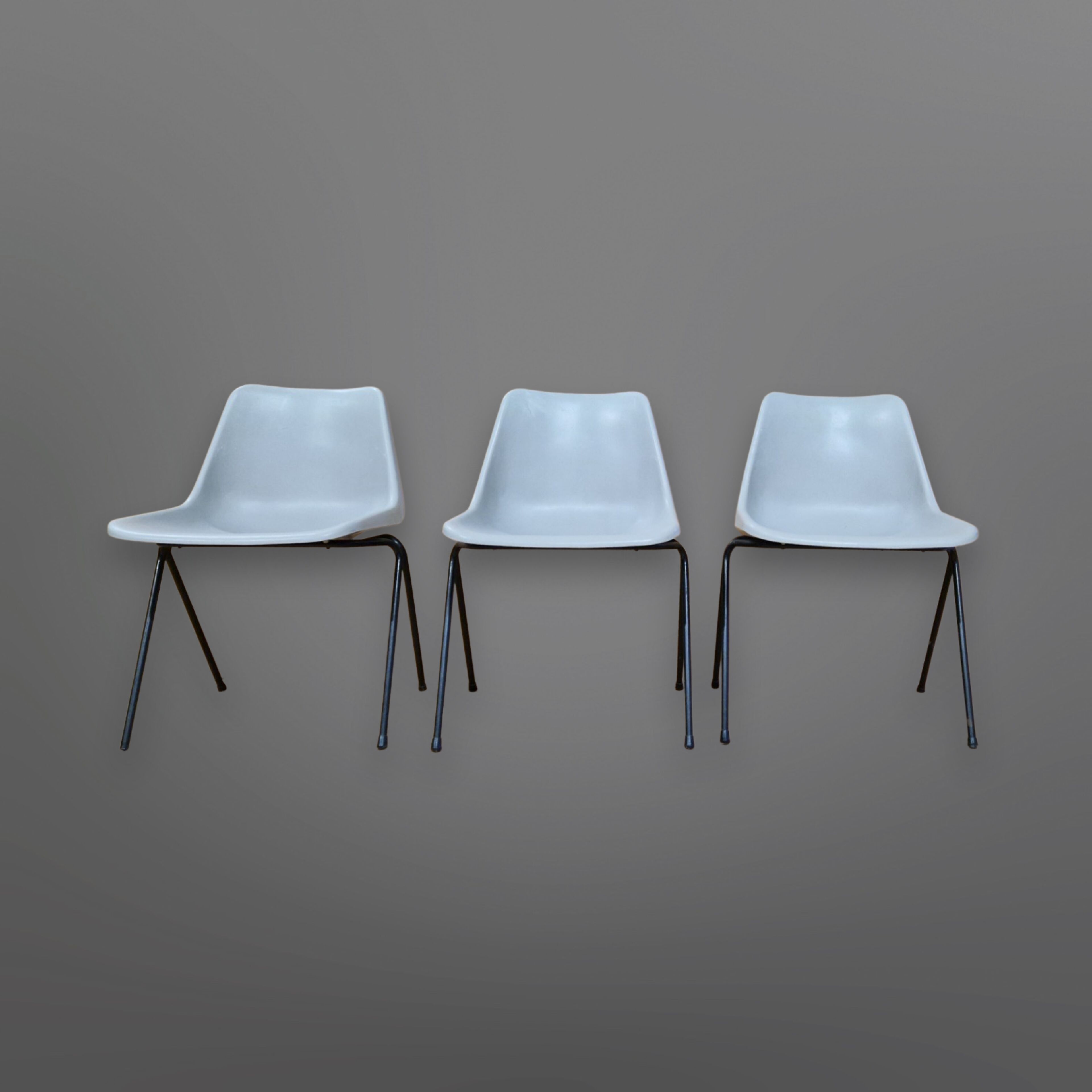Polyprop stacking chairs by Robin Day for Tecno, Italy 1960s
