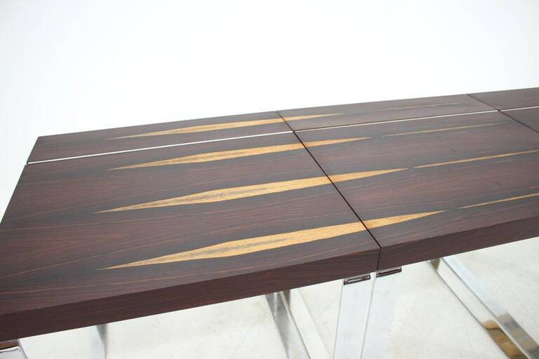 Trois tables à manger/bureau en bois de rose luxueuses par Ladislav Vrátník, années 1970.