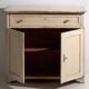 Ancienne commode blanche à deux portes (vers 1920)