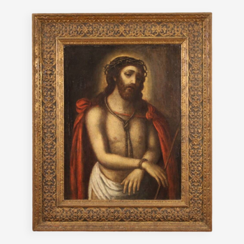 Tableau religieux du XVIIe siècle, Christ Ecce Homo