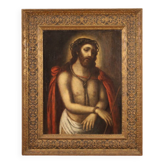 Tableau religieux du XVIIe siècle, Christ Ecce Homo