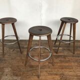 3 stools of bar design Jean Prouvé edition Vitra 2002
