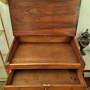 19th-century walnut writing desk.