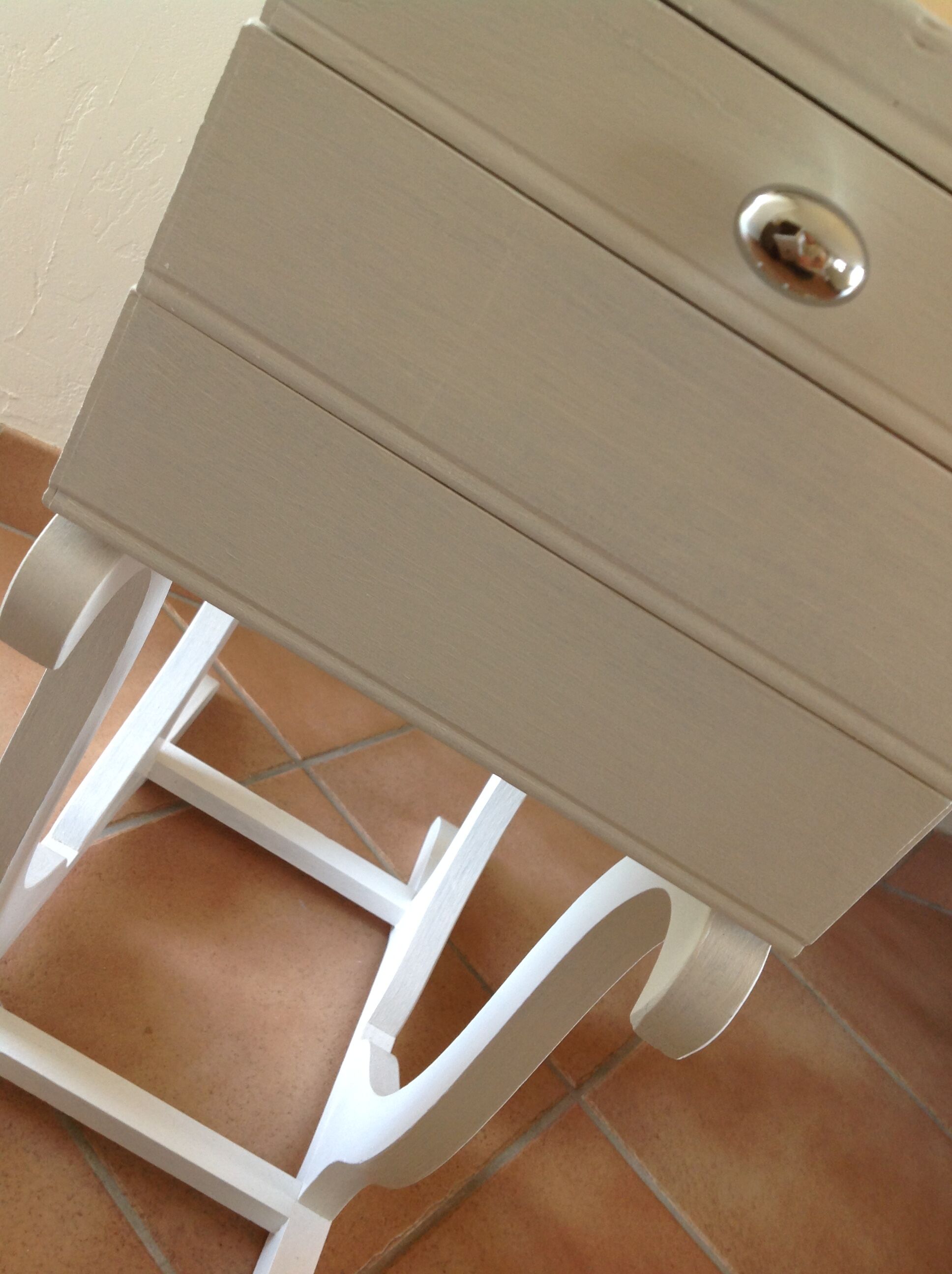 Worker painted wooden art deco form