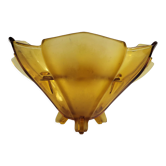 Art Deco glass picflower vase