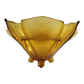 Art Deco glass picflower vase