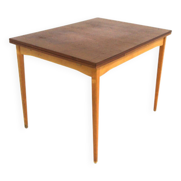 Table de salle à manger "portefeuille" en teck, Suède, 1960