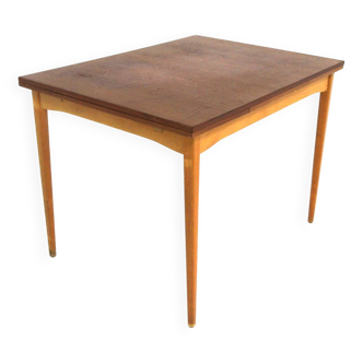 Teak “portfolio” dining room table, Sweden, 1960s