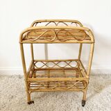 Vintage rattan server