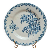 Assiette ancienne Gien modèle Chardon Terre de Fer
