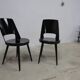 Pair of Baumann Montdor model chairs restored black 1980